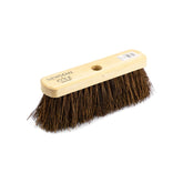 10" Newman and Cole Natural Stiff Bassine Broom Head with Hole